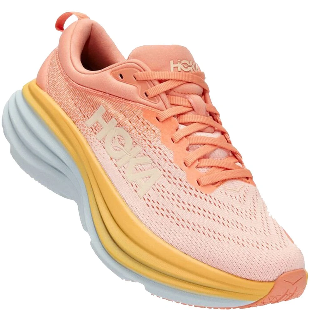 Hoka One One Women's Bondi 8 Athletic Shoes - Coral/Peach 1 Hoka One One Women's Bondi 8 Athletic Shoes - Coral/Peach