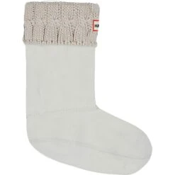 Hunter Women's Cable Boot Socks - Greige