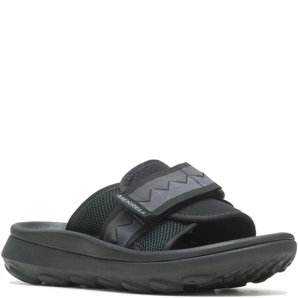 Merrell Men's Hut Ultra Flip Slides - Black/Black 1 Merrell Men's Hut Ultra Flip Slides - Black/Black