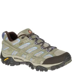 Merrell Women's Moab 2 WP Wide Hiking Shoes - Dusty Olive 11 Merrell Women's Moab 2 WP Wide Hiking Shoes - Dusty Olive -Elliotts Boots Shop J06030W 5