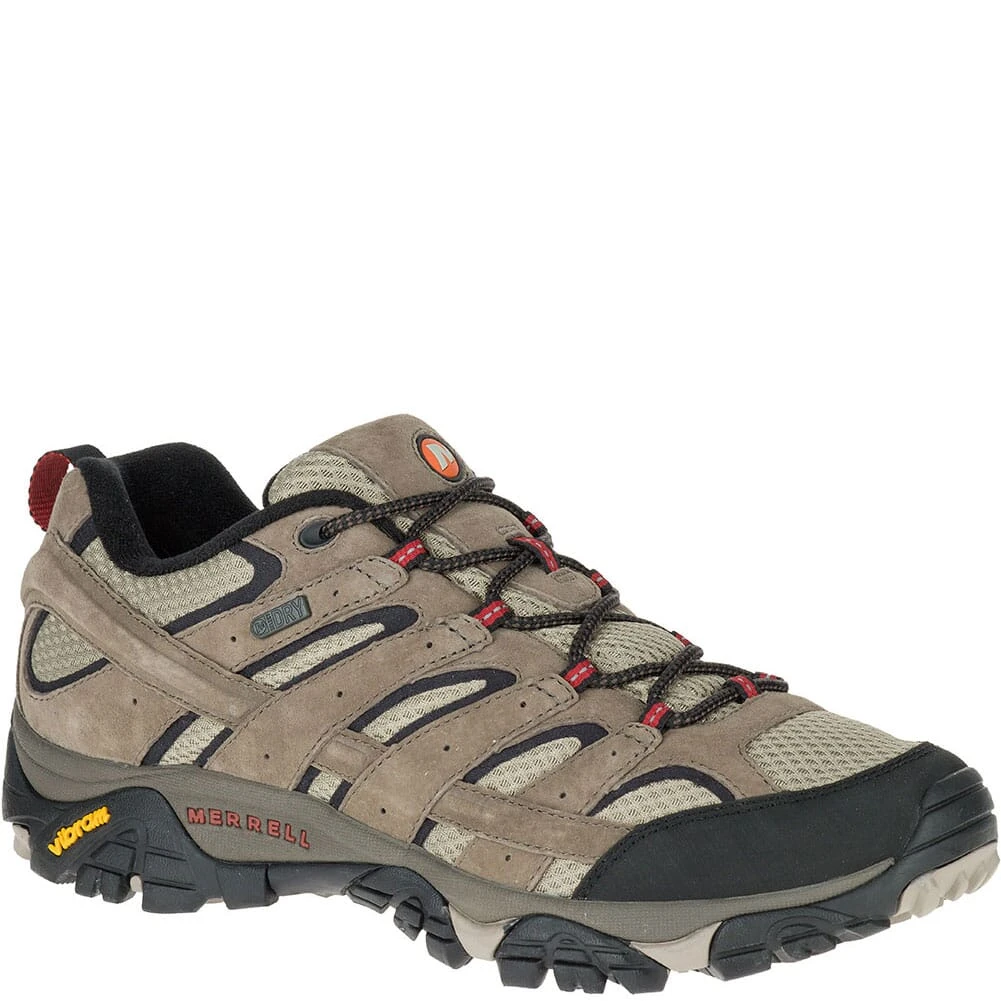 Merrell Men's Moab 2 WP Wide Hiking Shoes - Dark Brown 1 Merrell Men's Moab 2 WP Wide Hiking Shoes - Dark Brown