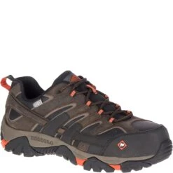 Merrell Men's Moab 2 ESD Wide Safety Shoes - Espresso 11 Merrell Men's Moab 2 ESD Wide Safety Shoes - Espresso -Elliotts Boots Shop J46651W 5