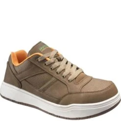 Hytest Men's Skate Oxford Safety Shoes - Brown