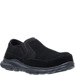 Hytest Women's Steel Toe Slip Ons - Black
