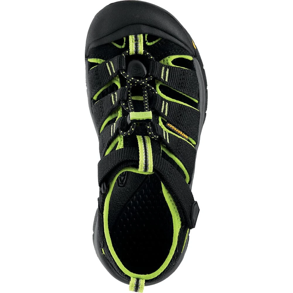 KEEN Little Kid's Newport H2 Sandals - Black/Lime Green 5 KEEN Little Kid's Newport H2 Sandals - Black/Lime Green - Image 5