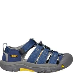 KEEN Big Kids Newport H2 Sandals - Blue Depths/Gargoyle -Elliotts Boots Shop KE1009962 2