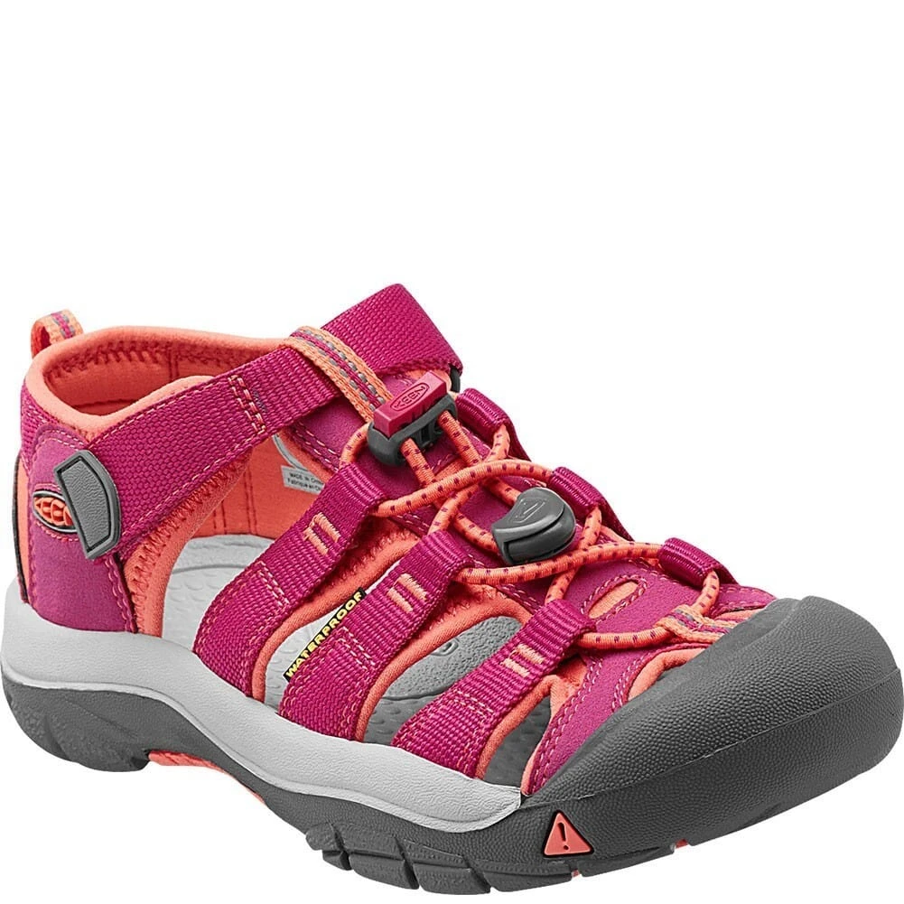 KEEN Big Kids Newport H2 Sandals - Very Berry/Fusion Coral 1 KEEN Big Kids Newport H2 Sandals - Very Berry/Fusion Coral