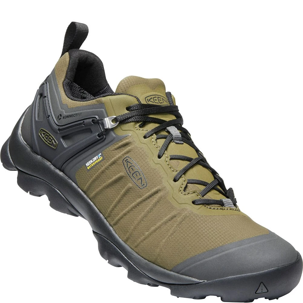 KEEN Men's Venture WP Hiking Shoes - Dark Olive/Raven 4 KEEN Men's Venture WP Hiking Shoes - Dark Olive/Raven - Image 4