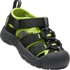 KEEN Kid's Newport H2 Sandals - Black/Lime Green 5 KEEN Kid's Newport H2 Sandals - Black/Lime Green -Elliotts Boots Shop KE1021491 2