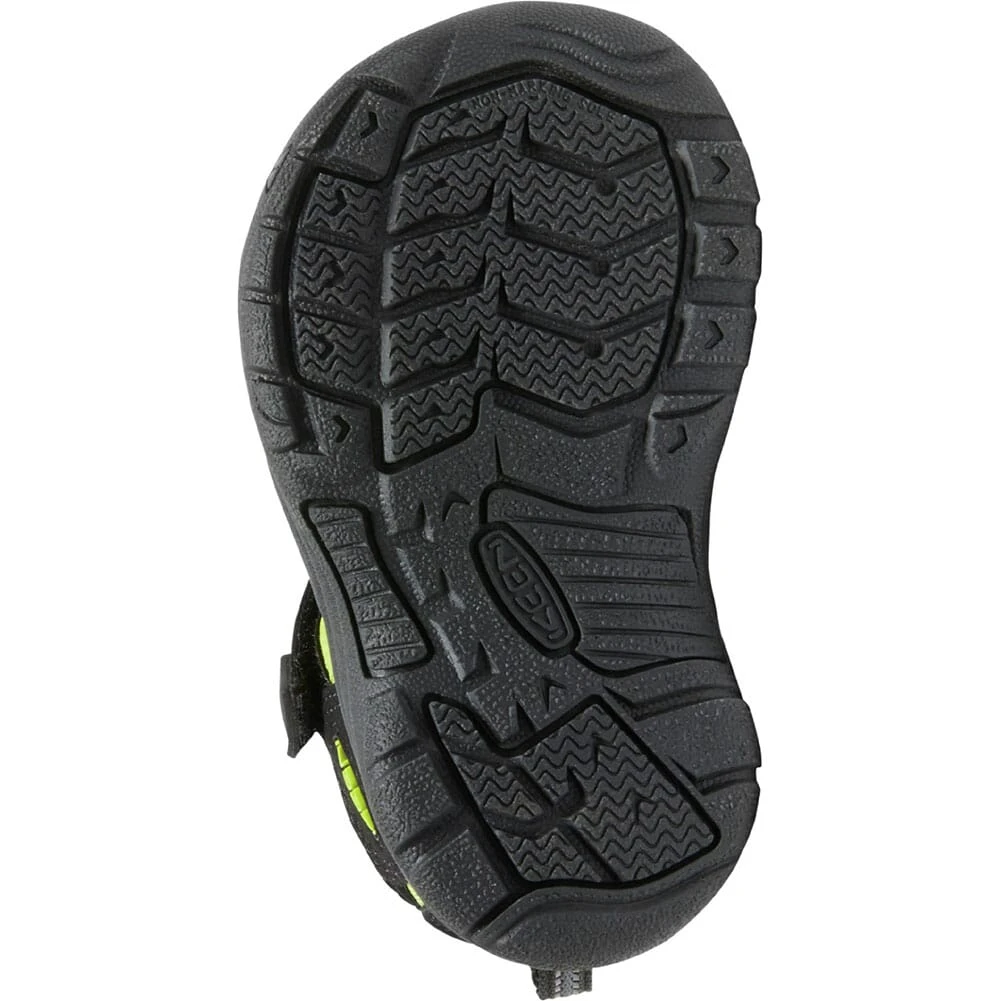 KEEN Kid's Newport H2 Sandals - Black/Lime Green 1 KEEN Kid's Newport H2 Sandals - Black/Lime Green