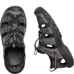 KEEN Men's Targhee III Sandals - Grey/Black 8 KEEN Men's Targhee III Sandals - Grey/Black -Elliotts Boots Shop KE1022428 3