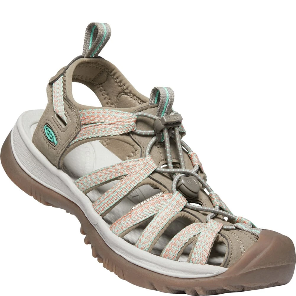 KEEN Women's Whisper Sandals - Taupe/Coral 5 KEEN Women's Whisper Sandals - Taupe/Coral - Image 5