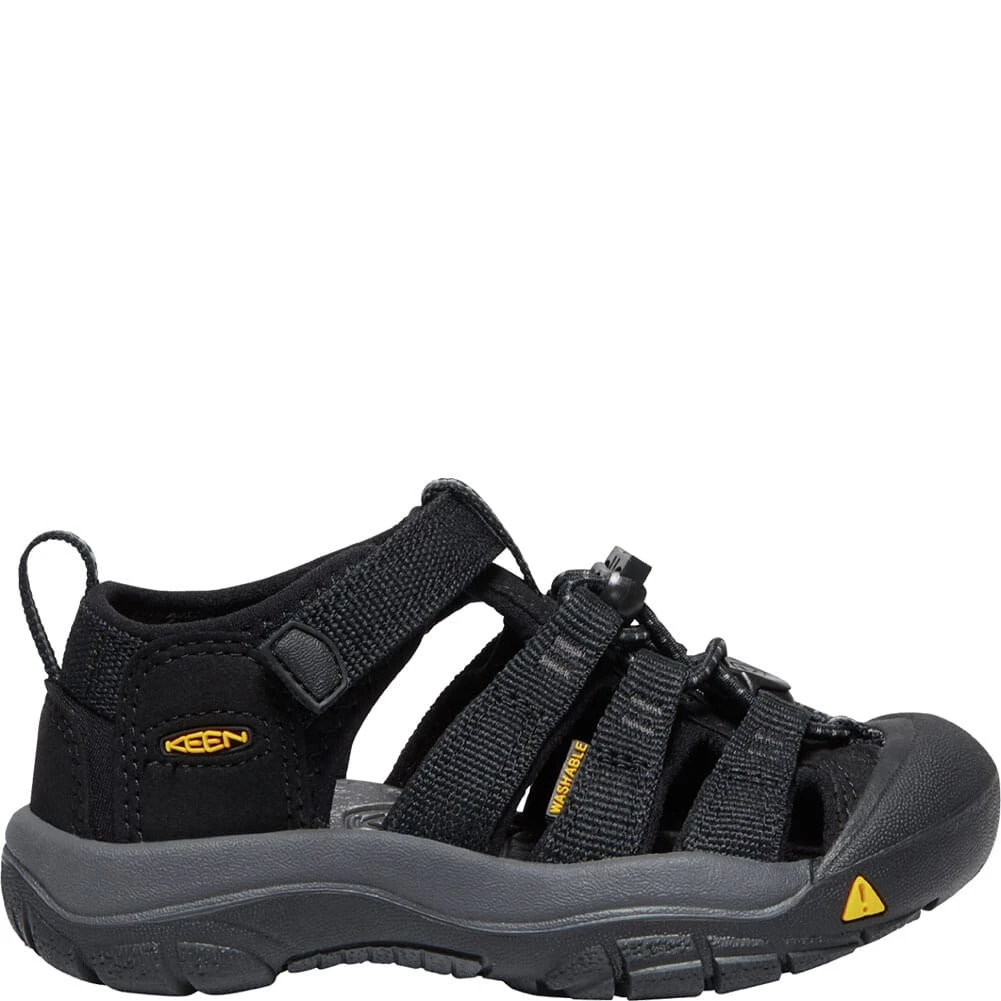 KEEN Kid's Newport H2 Sandals - Black/Keen Yellow 2 KEEN Kid's Newport H2 Sandals - Black/Keen Yellow - Image 2