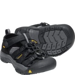 KEEN Kid's Newport H2 Sandals - Black/Keen Yellow 7 KEEN Kid's Newport H2 Sandals - Black/Keen Yellow -Elliotts Boots Shop KE1022824 2
