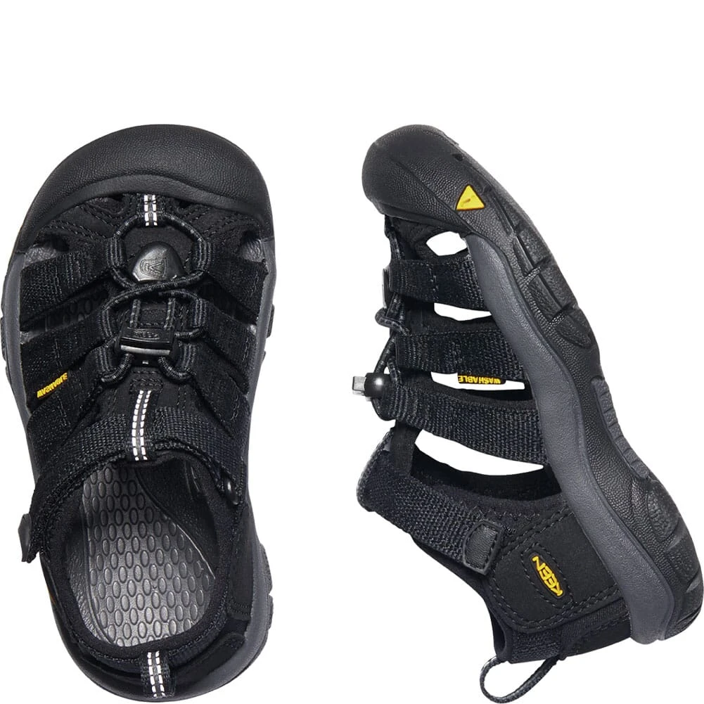 KEEN Kid's Newport H2 Sandals - Black/Keen Yellow 4 KEEN Kid's Newport H2 Sandals - Black/Keen Yellow - Image 4