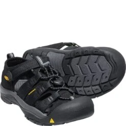 KEEN Youth Newport H2 Sandals - Black/Keen Yellow 7 KEEN Youth Newport H2 Sandals - Black/Keen Yellow -Elliotts Boots Shop KE1022838 2