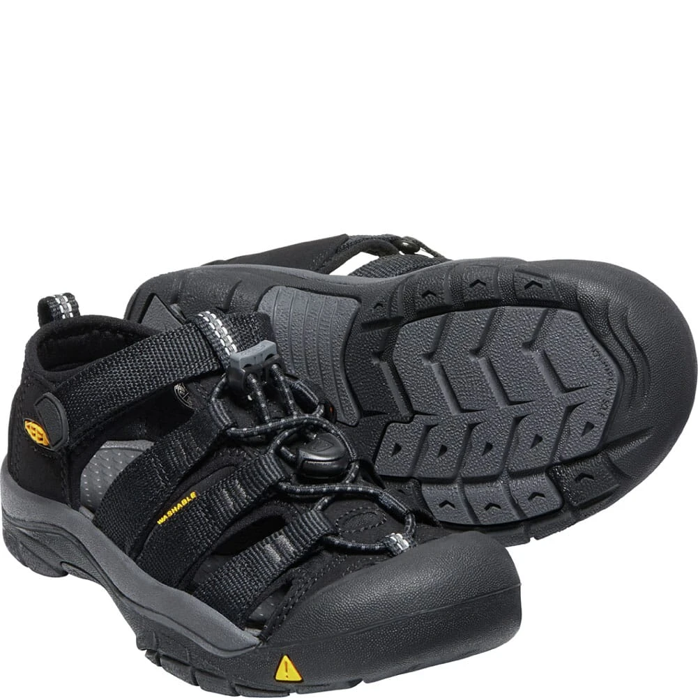 KEEN Youth Newport H2 Sandals - Black/Keen Yellow 3 KEEN Youth Newport H2 Sandals - Black/Keen Yellow - Image 3
