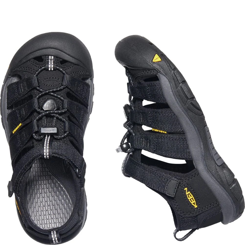 KEEN Youth Newport H2 Sandals - Black/Keen Yellow 4 KEEN Youth Newport H2 Sandals - Black/Keen Yellow - Image 4