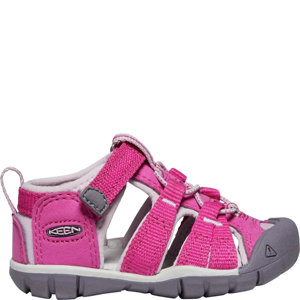 KEEN Kid's Seacamp II CNX Casual Shoes - Very Berry/Dawn Pink 2 KEEN Kid's Seacamp II CNX Casual Shoes - Very Berry/Dawn Pink - Image 2