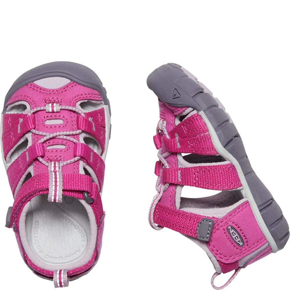 KEEN Kid's Seacamp II CNX Casual Shoes - Very Berry/Dawn Pink 4 KEEN Kid's Seacamp II CNX Casual Shoes - Very Berry/Dawn Pink - Image 4