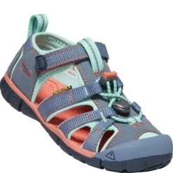 KEEN Kid's Seacamp II CNX Casual Shoes - Flint Stone/Ocean Wav