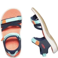 KEEN Little Kids' Verano Sandals - Black Iris/Blue Tint -Elliotts Boots Shop KE1024824 2