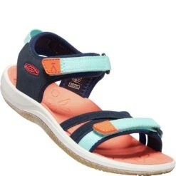 KEEN Little Kids' Verano Sandals - Black Iris/Blue Tint -Elliotts Boots Shop KE1024824 5