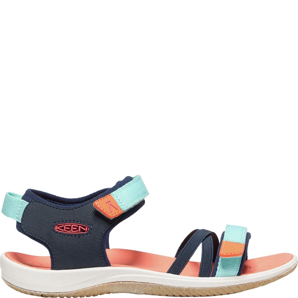KEEN Big Kids' Verano Sandals - Black Iris/Blue Tint 2 KEEN Big Kids' Verano Sandals - Black Iris/Blue Tint - Image 2