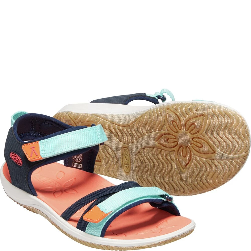 KEEN Big Kids' Verano Sandals - Black Iris/Blue Tint 3 KEEN Big Kids' Verano Sandals - Black Iris/Blue Tint - Image 3