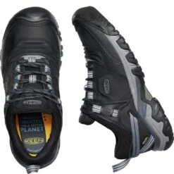 KEEN Men's Ridge Flex WP Hiking Shoes - Black/Magnet 6 KEEN Men's Ridge Flex WP Hiking Shoes - Black/Magnet -Elliotts Boots Shop KE1024916 2