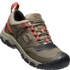 KEEN Men's Ridge Flex WP Hiking Shoes - Timberwolf/Ketchup 9 KEEN Men's Ridge Flex WP Hiking Shoes - Timberwolf/Ketchup -Elliotts Boots Shop KE1024918 4