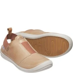 KEEN Women's Lorelai II Slip-On Sandals - Tan/Brick Dust -Elliotts Boots Shop KE1024938 2