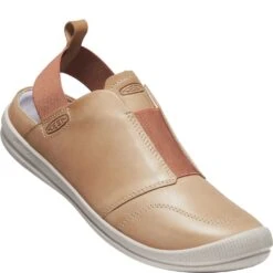 KEEN Women's Lorelai II Slip-On Sandals - Tan/Brick Dust -Elliotts Boots Shop KE1024938 4