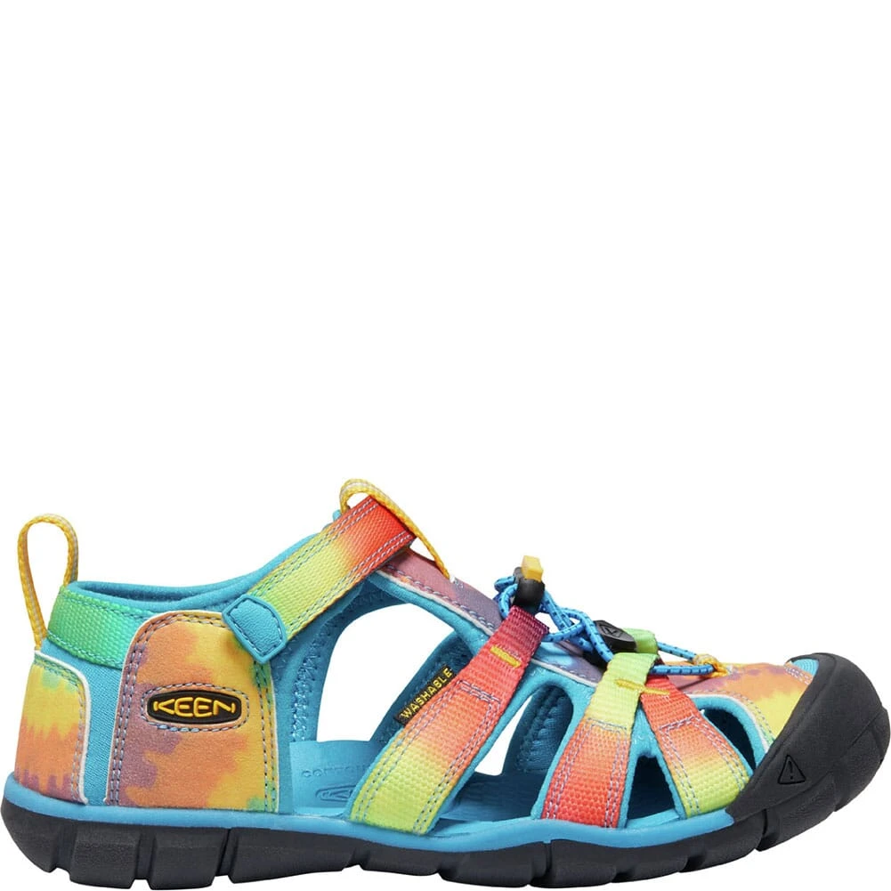 KEEN Kid's Seacamp II CNX Casual Shoes - Vivid Blue/Original Tie 2 KEEN Kid's Seacamp II CNX Casual Shoes - Vivid Blue/Original Tie - Image 2