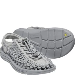 KEEN Women's Uneek Sandals - Silver/Drizzle 7 KEEN Women's Uneek Sandals - Silver/Drizzle -Elliotts Boots Shop KE1025195 2