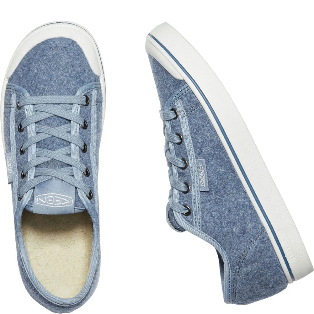 KEEN Women's Elsa Lite Felt Sneakers - Blue Felt/Vapor 3 KEEN Women's Elsa Lite Felt Sneakers - Blue Felt/Vapor - Image 3