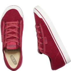 KEEN Women's Elsa Lite Felt Sneakers - Red Felt/Vapor -Elliotts Boots Shop KE1025425 2
