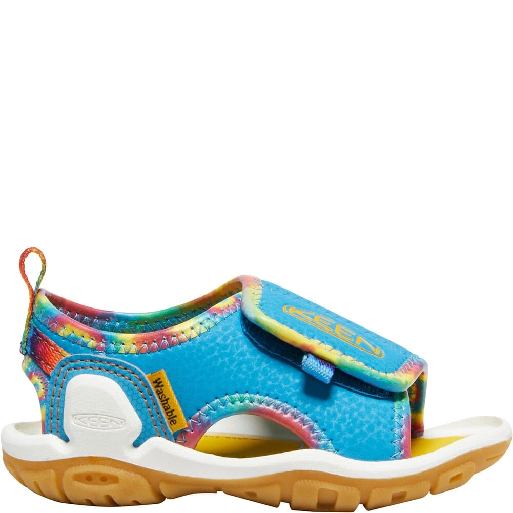 KEEN Toddlers Knotch River Open-Toe Sandals - Tie Dye/Vivid Blue 2 KEEN Toddlers Knotch River Open-Toe Sandals - Tie Dye/Vivid Blue - Image 2