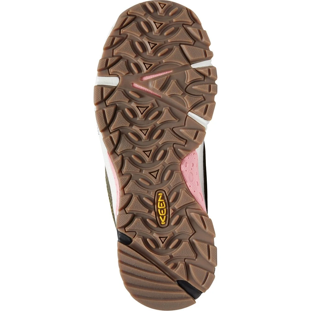 KEEN Women's Wasatch Crest Vent Hiking Shoes - Olive Drab/Pink Icing 1 KEEN Women's Wasatch Crest Vent Hiking Shoes - Olive Drab/Pink Icing