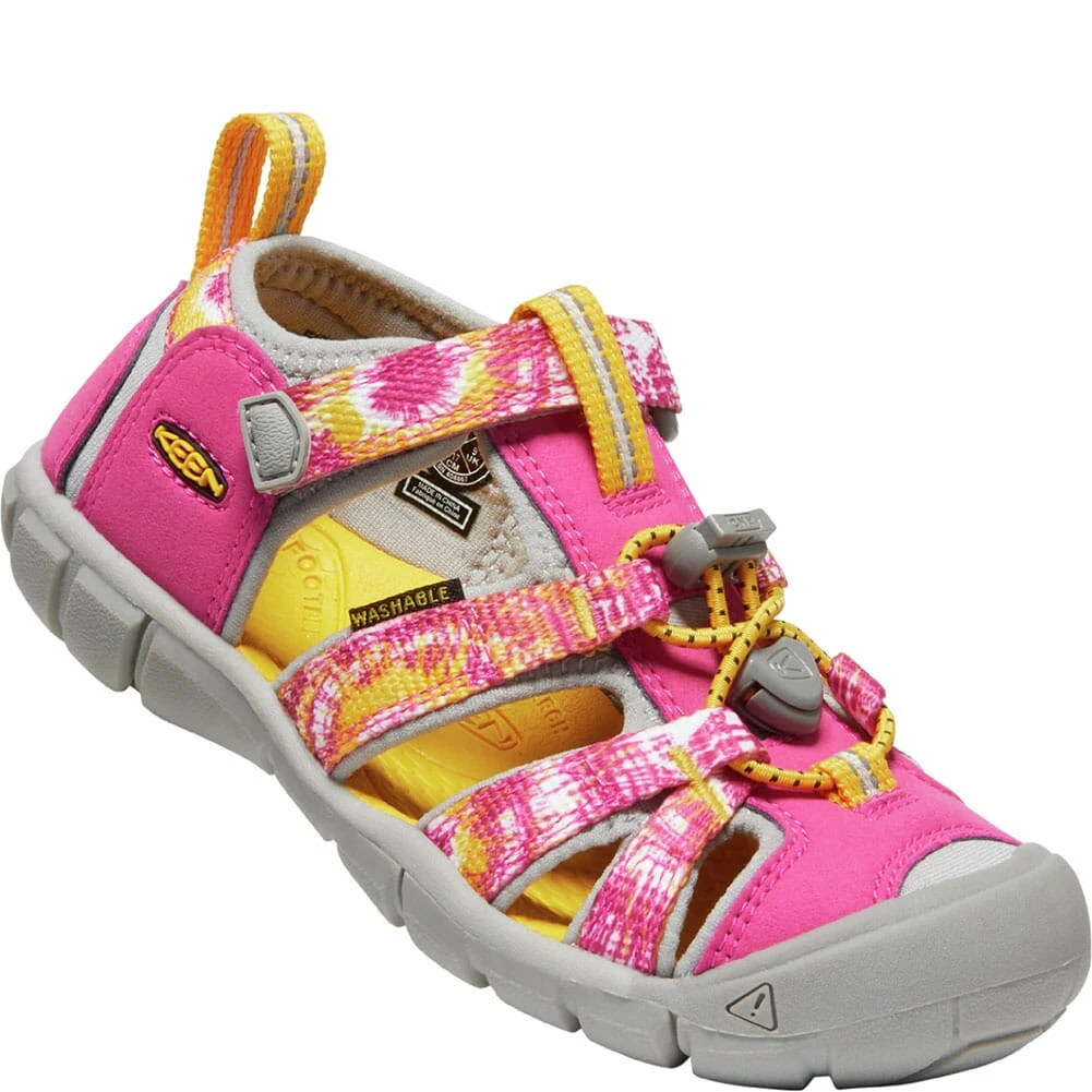 KEEN Kid's Seacamp II CNX Casual Shoes - Multi/Keen Yellow 3 KEEN Kid's Seacamp II CNX Casual Shoes - Multi/Keen Yellow - Image 3