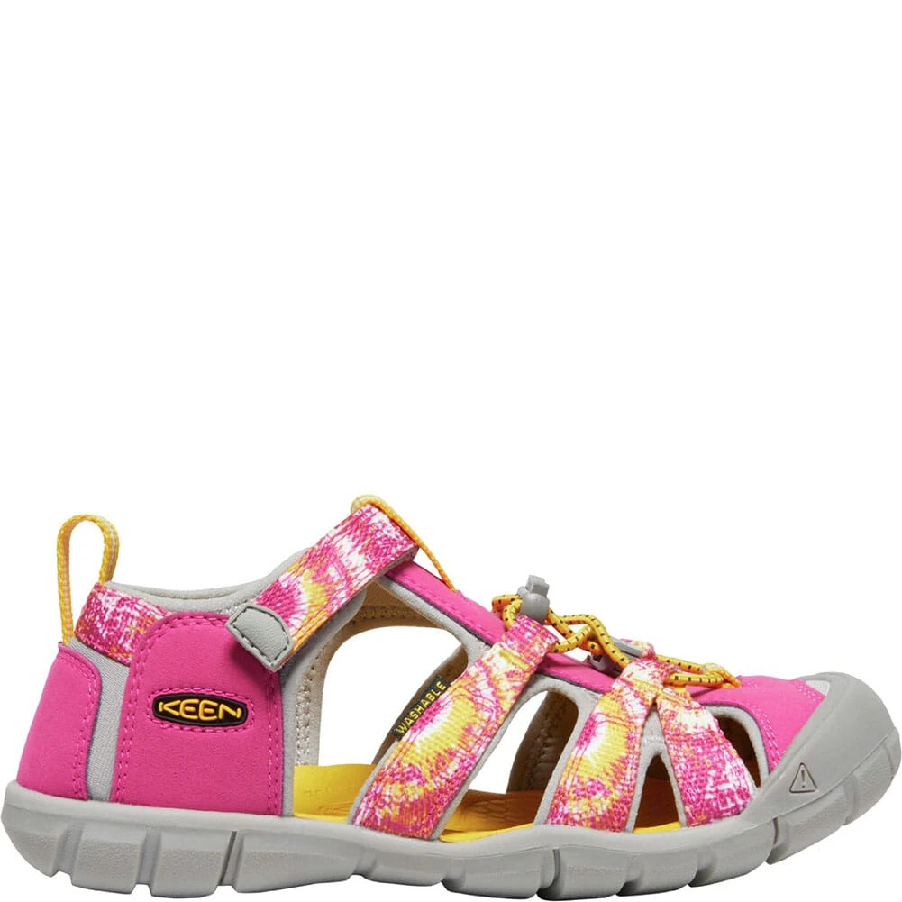 KEEN Big Kid's Seacamp II CNX Sandals - Multi/Keen Yellow 2 KEEN Big Kid's Seacamp II CNX Sandals - Multi/Keen Yellow - Image 2