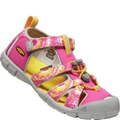 KEEN Big Kid's Seacamp II CNX Sandals - Multi/Keen Yellow 5 KEEN Big Kid's Seacamp II CNX Sandals - Multi/Keen Yellow -Elliotts Boots Shop KE1026320 2