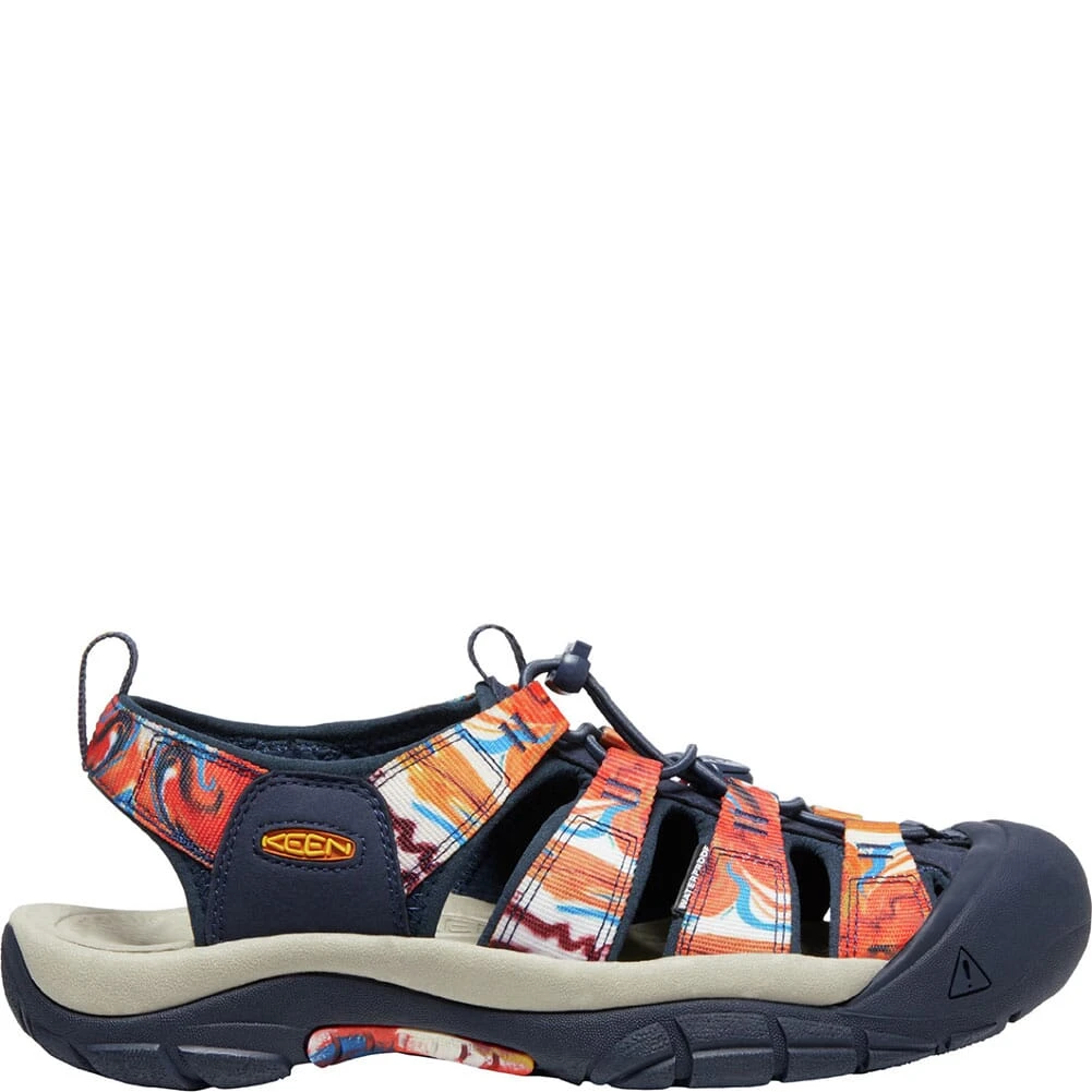 KEEN Men's Newport Retro Sandals - Groovy Orange/Navy 2 KEEN Men's Newport Retro Sandals - Groovy Orange/Navy - Image 2