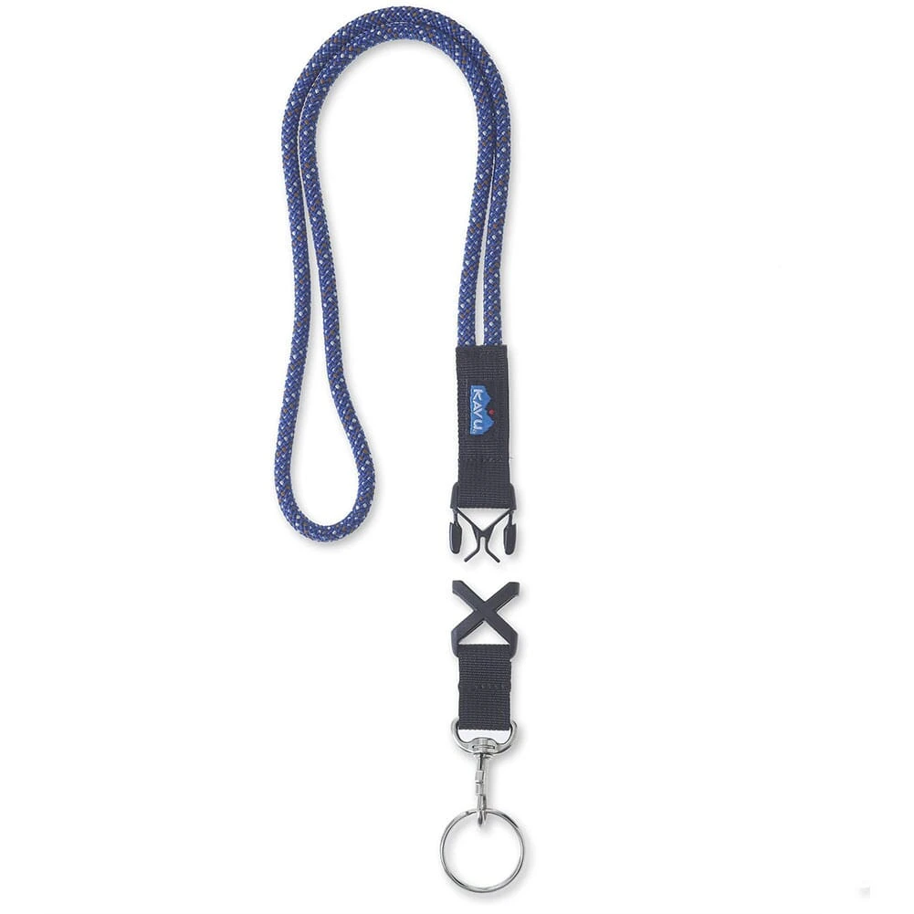 KAVU Printed Logo Webbing Lanyard - Lapis 1 KAVU Printed Logo Webbing Lanyard - Lapis
