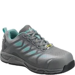 Nautilus Women's Slip Resistant Work Shoes - Grey/Aqua