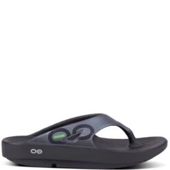 OOFOS Unisex OOriginal Sport Sandals - Black/Graphite 4 OOFOS Unisex OOriginal Sport Sandals - Black/Graphite -Elliotts Boots Shop OF1001 GRPH 1