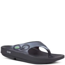 OOFOS Unisex OOriginal Sport Sandals - Black/Graphite 5 OOFOS Unisex OOriginal Sport Sandals - Black/Graphite -Elliotts Boots Shop OF1001 GRPH 2