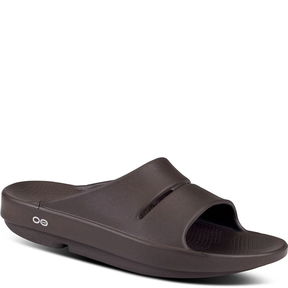 OOFOS Unisex OOAHH Slides - Mocha 3 OOFOS Unisex OOAHH Slides - Mocha - Image 3