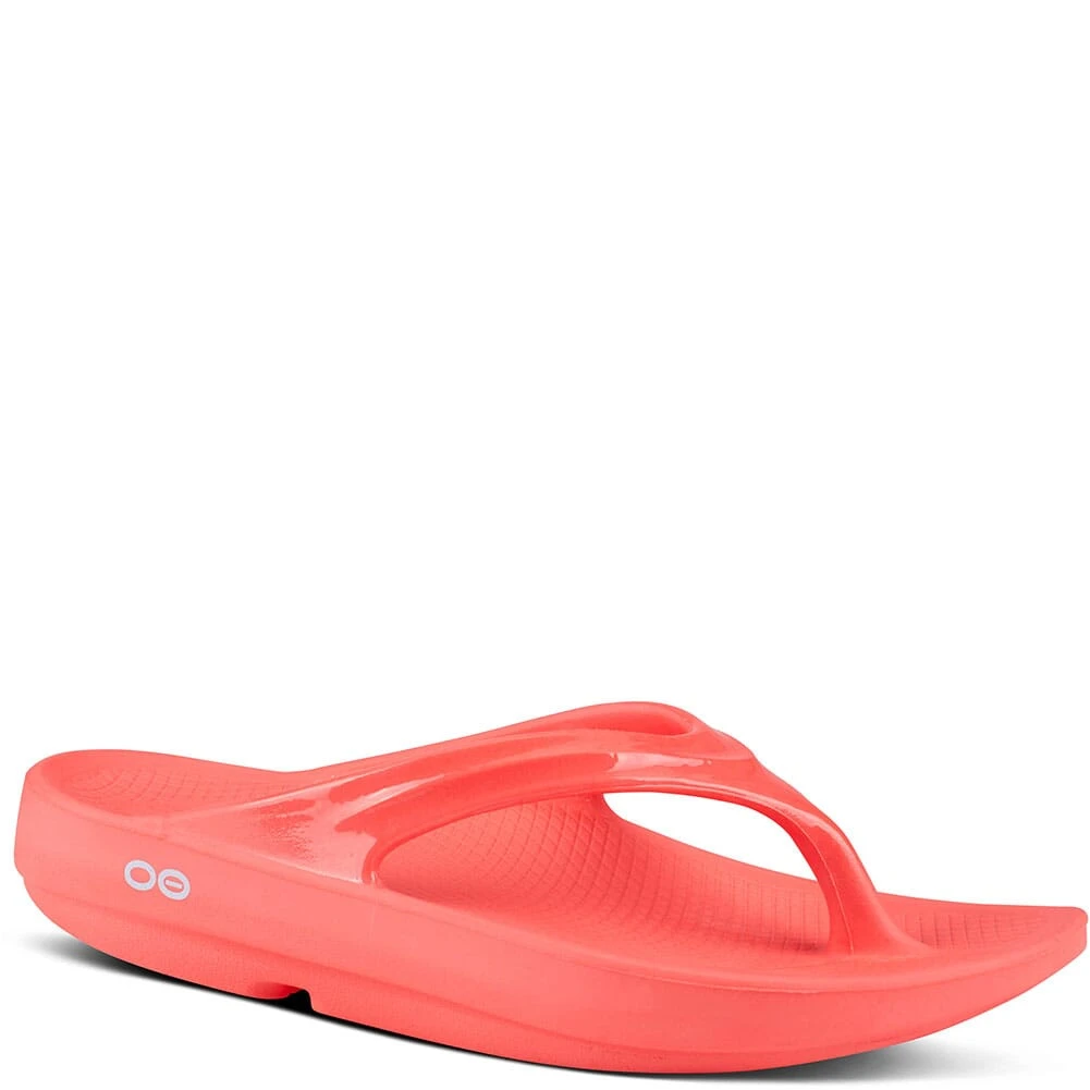 OOFOS Women's OOlala Sandals - Coral 1 OOFOS Women's OOlala Sandals - Coral