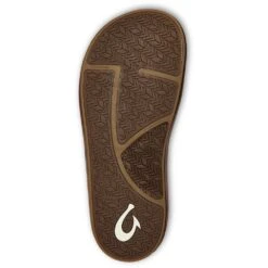 OluKai Olukia Men's Ilikai Leather Flip Flops - Toffee